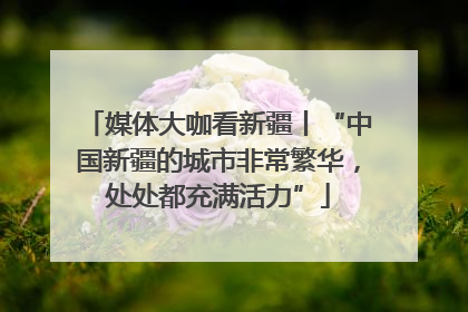 媒体大咖看新疆丨“中国新疆的城市非常繁华，处处都充满活力”