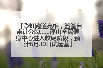 彩虹跑道亮相，篮筐自带计分牌……浮山全民健身中心进入收尾阶段，预计6月30日试运营
