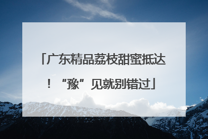 广东精品荔枝甜蜜抵达！“豫”见就别错过