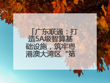 广东联通：打造5A级智算基础设施，筑牢粤港澳大湾区“第一算力引擎”