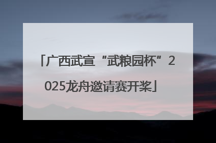 广西武宣“武粮园杯”2025龙舟邀请赛开桨