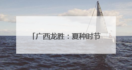 广西龙胜：夏种时节 梯田之上农耕忙