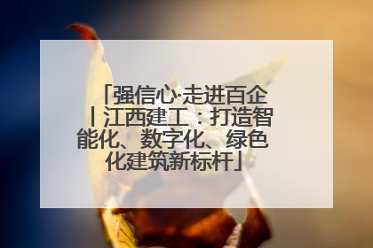 强信心·走进百企丨江西建工：打造智能化、数字化、绿色化建筑新标杆