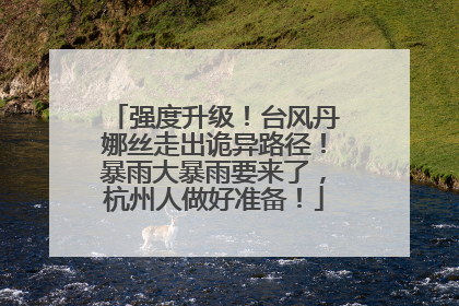 强度升级！台风丹娜丝走出诡异路径！暴雨大暴雨要来了，杭州人做好准备！