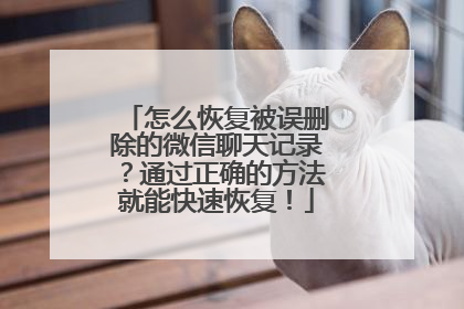 怎么恢复被误删除的微信聊天记录？通过正确的方法就能快速恢复！