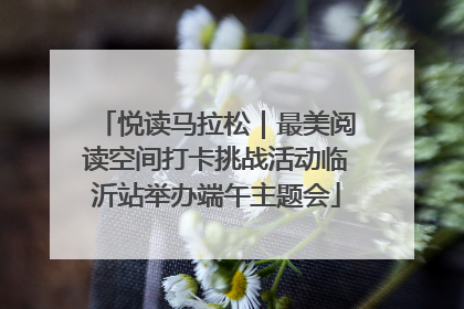 悦读马拉松｜最美阅读空间打卡挑战活动临沂站举办端午主题会
