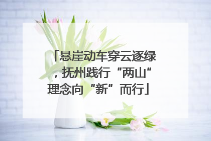 悬崖动车穿云逐绿，抚州践行“两山”理念向“新”而行