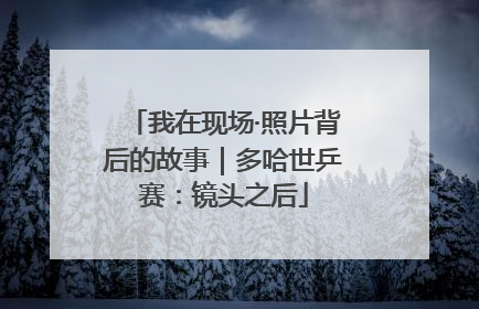 我在现场·照片背后的故事｜多哈世乒赛：镜头之后