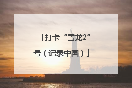 打卡“雪龙2”号（记录中国）