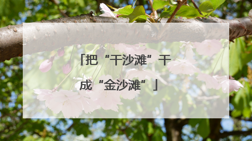 把“干沙滩”干成“金沙滩”