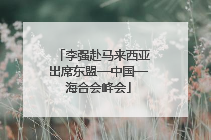 李强赴马来西亚出席东盟—中国—海合会峰会