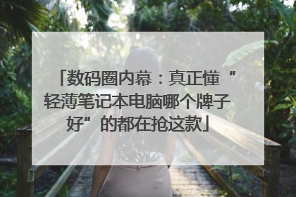 数码圈内幕：真正懂“轻薄笔记本电脑哪个牌子好”的都在抢这款