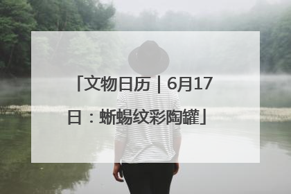 文物日历｜6月17日：蜥蜴纹彩陶罐
