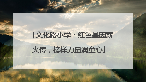 文化路小学：红色基因薪火传，榜样力量润童心