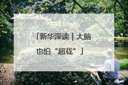 新华深读｜大脑也怕“超载”