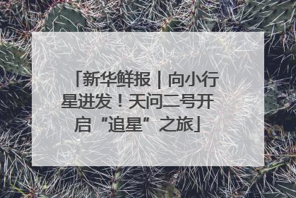 新华鲜报｜向小行星进发！天问二号开启“追星”之旅