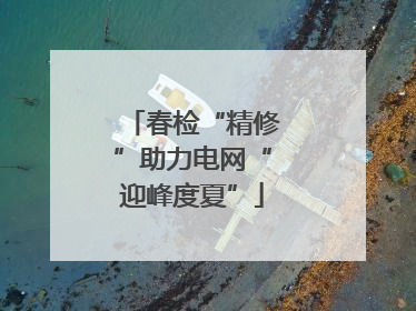 春检“精修”助力电网“迎峰度夏”