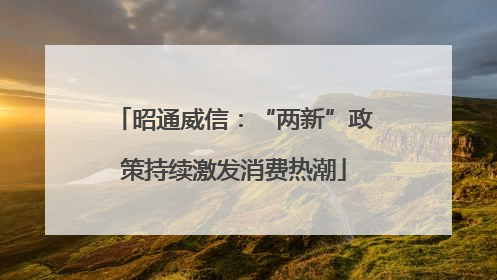 昭通威信：“两新”政策持续激发消费热潮