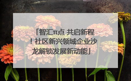 智汇π点 共启新程！社区新兴领域企业沙龙解锁发展新动能