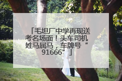 毛坦厂中学再现送考名场面！头车司机姓马属马，车牌号“91666”