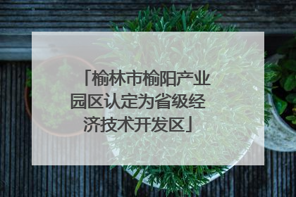 榆林市榆阳产业园区认定为省级经济技术开发区