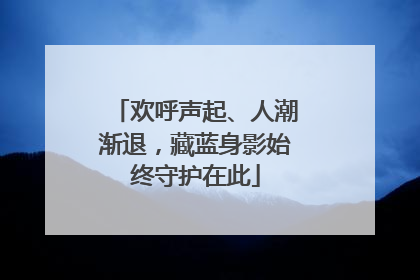 欢呼声起、人潮渐退，藏蓝身影始终守护在此