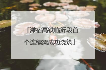 潍宿高铁临沂段首个连续梁成功浇筑