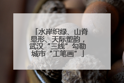 水岸织绿、山脊显形、天际塑韵，武汉“三线”勾勒城市“工笔画”