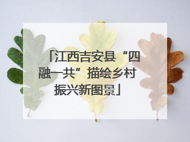 江西吉安县“四融一共”描绘乡村振兴新图景