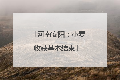 河南安阳：小麦收获基本结束