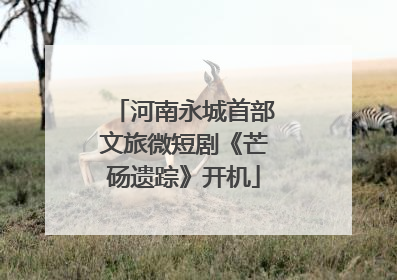 河南永城首部文旅微短剧《芒砀遗踪》开机