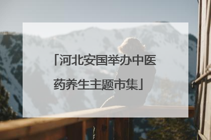 河北安国举办中医药养生主题市集