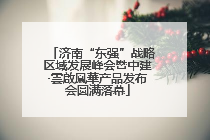 济南“东强”战略区域发展峰会暨中建·雲啟鳳華产品发布会圆满落幕