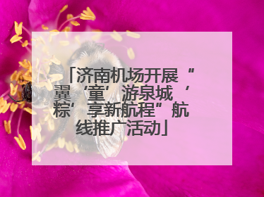 济南机场开展“翼‘童’游泉城‘粽’享新航程”航线推广活动