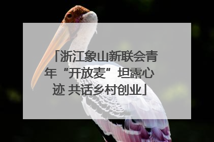 浙江象山新联会青年“开放麦”坦露心迹 共话乡村创业
