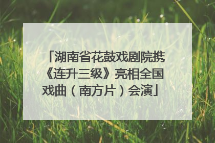 湖南省花鼓戏剧院携《连升三级》亮相全国戏曲（南方片）会演