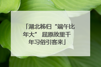 湖北秭归“端午比年大” 屈原故里千年习俗引客来