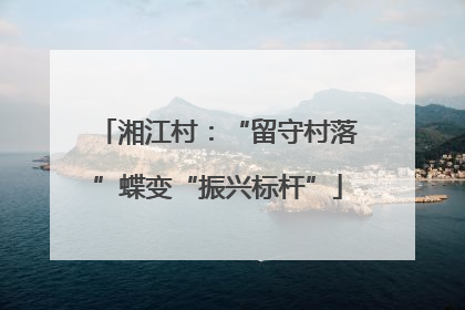 湘江村：“留守村落”蝶变“振兴标杆”