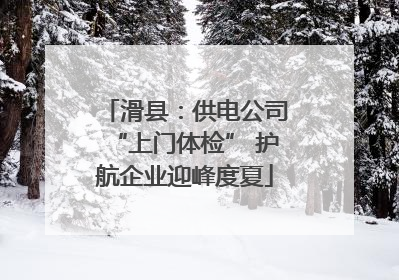 滑县：供电公司“上门体检” 护航企业迎峰度夏