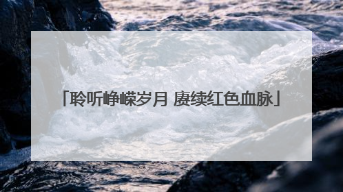 聆听峥嵘岁月 赓续红色血脉