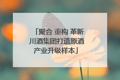 聚合 重构 革新 川酒集团打造原酒产业升级样本