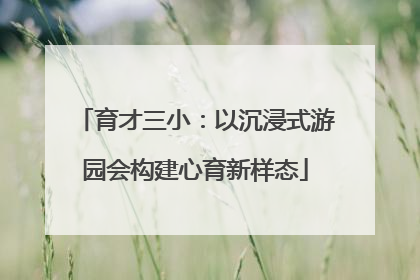育才三小：以沉浸式游园会构建心育新样态