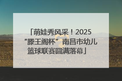 萌娃秀风采！2025“滕王阁杯”南昌市幼儿篮球联赛圆满落幕