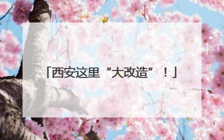 西安这里“大改造”！
