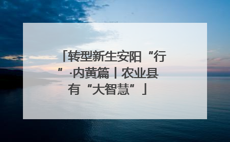 转型新生安阳“行”·内黄篇丨农业县有“大智慧”