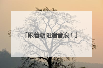 跟着朝阳追音浪！