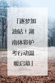 逐梦加油站！湖南体彩护考行动温暖启幕