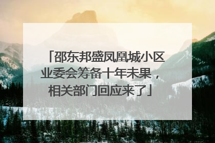 邵东邦盛凤凰城小区业委会筹备十年未果，相关部门回应来了