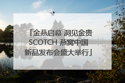 金燕启幕 洞见金贵 SCOTCH 燕窝中国新品发布会盛大举行