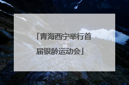 青海西宁举行首届银龄运动会